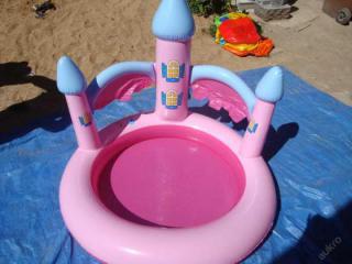 Dětský bazén - růžový hrad - průměr 75cm