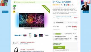 LED televize 4K 55" UHD Philips 