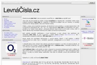 LevnáČísla.cz - ZLATÁ čísla za nejnižší ceny