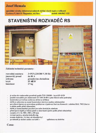 Stavební rozvaděč