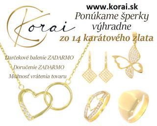 Veľká letná akcia na zlaté šperky Korai