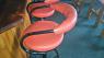 Židle barová - červená