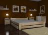 Dřevěná postel MALAGA s matrací 140x200